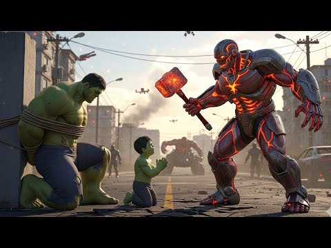 Unexpected Team-Up : Spider-man & Hulk & Ghost Rider defend city from Veinburn | Veo 3 AI superhero