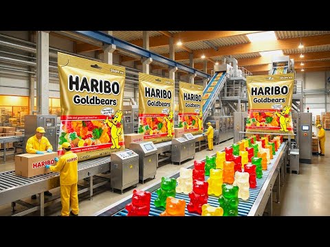 INSIDE HARIBO GUMMY CANDY FACTORY - How The Best Loved Candy Is Made