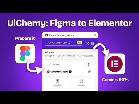 The Figma to Elementor Converter: UiChemy (Tutorial)