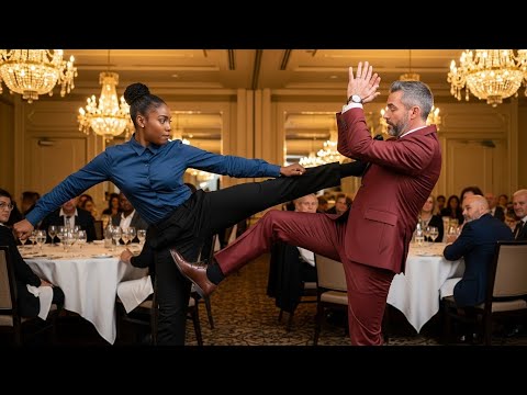 Arrogant Billionaire Kicks Black Waitress Out—Unaware She's a Lethal Fighter, His Instant Regret...