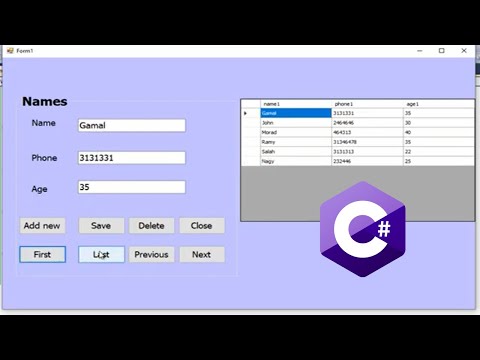 C# Tutorial - Connect SQL server database with Visual Studio C#  with source code