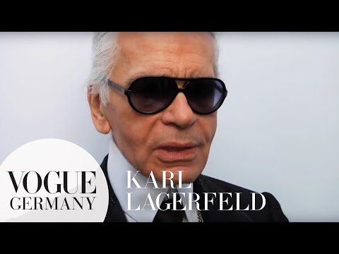 Exklusives Interview mit Karl Lagerfeld bei seiner CHANEL Fashion Show