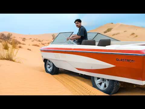 حولت قارب من عادي لسفينة الصحراء !