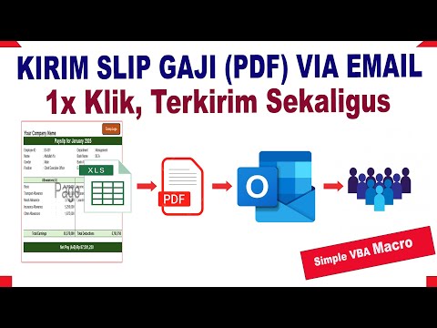 Cara Email Slip Gaji Sekaligus | VBA macro Excel
