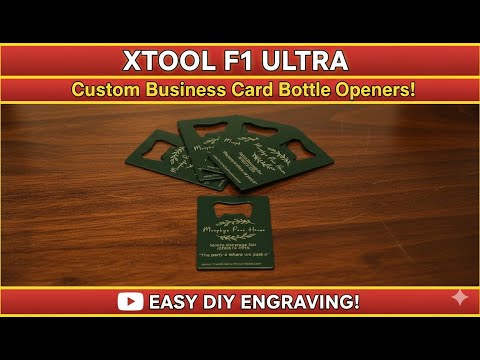 Custom Engraving Some Business Card Bottle Openers