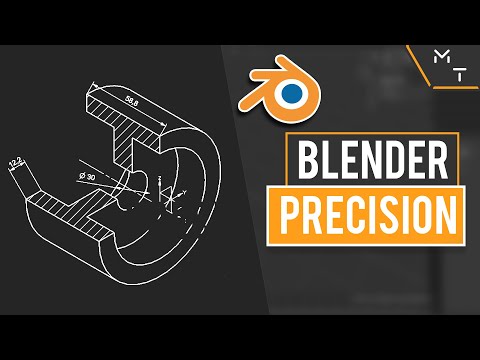 The Basics of Blender 2.82 Precision Modeling with PDT - How To ( Tutorial Part - 1 )