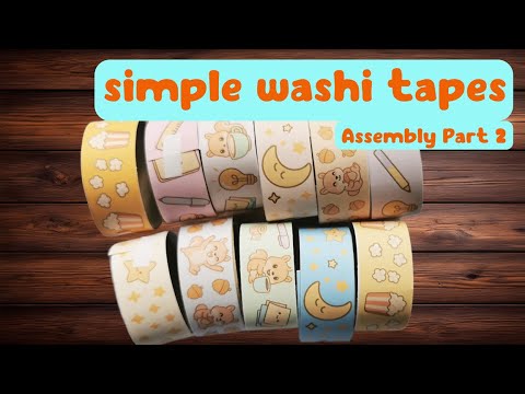 ✂️ How to make Cute DIY Washi tapes like NO DOUBLE SIDED TAPE 📝 | Aesthetic Printable at Home Part 1