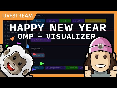 Live Coding - Oh My Posh - Visual Configurator! Hello 2026! Let's Go!