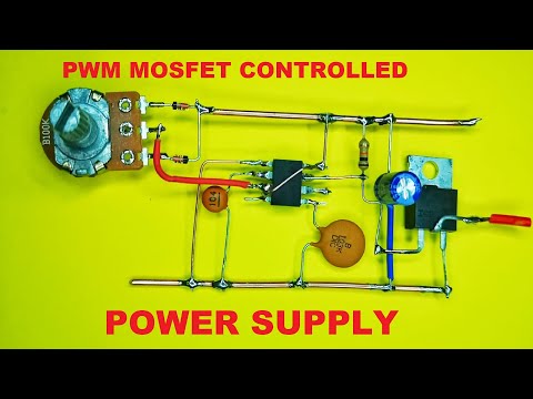 PWM MOSFET CONTROLLED POWER SUPPLY / PWM MOTOR CONTROL CIRCUIT NE555 / IRFZ44N