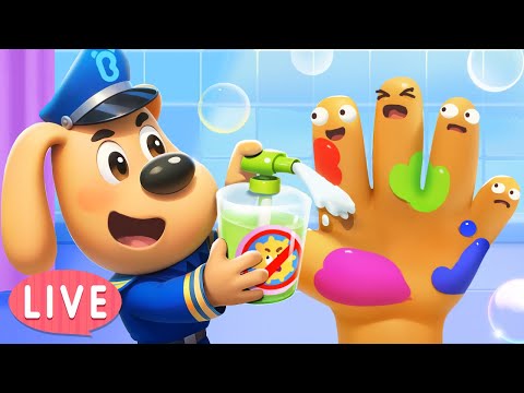 🔴LIVE | Wash Hands Before Eating | Healthy Habits | Kids Cartoon | Sheriff Labrador