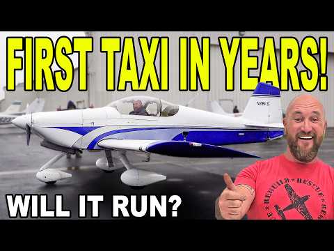 Hurricane Damaged RV6 First Taxi After Years !