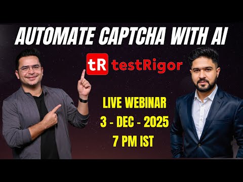 Automate Captcha With AI Using TestRigor - Live Webinar