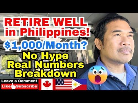 🔥Goodbye Canada US - Retire Well in Philippines on $1,000 USD Pension Buhay Canada US OFW Retirement