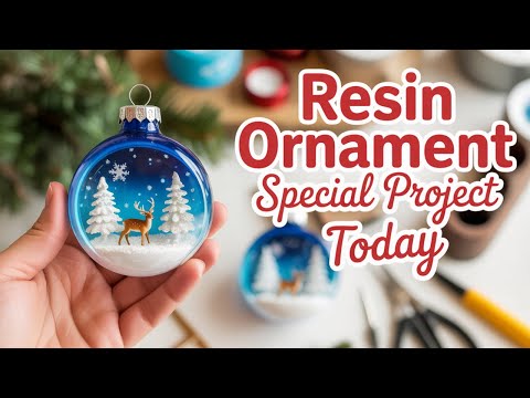 DIY Holiday Magic: Create 3D Resin Ornaments