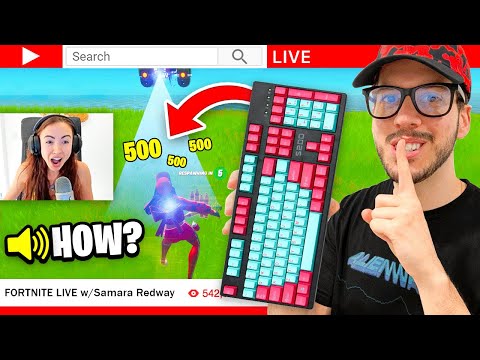 WIRELESS KEYBOARD PRANK on My Girlfriend! (Fortnite)