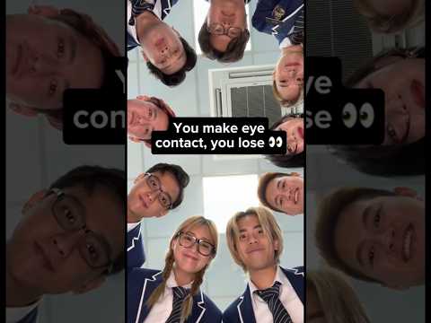 Who is the last person to make eye contact? ๐