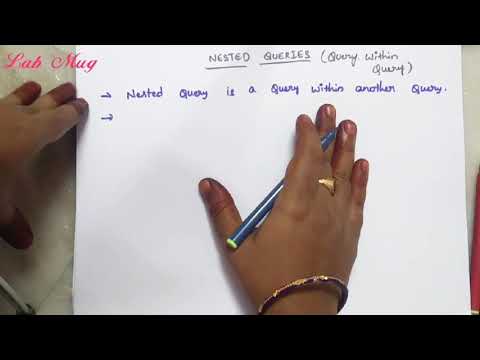 Nested queries or sub queries in SQL || SQL IN TELUGU