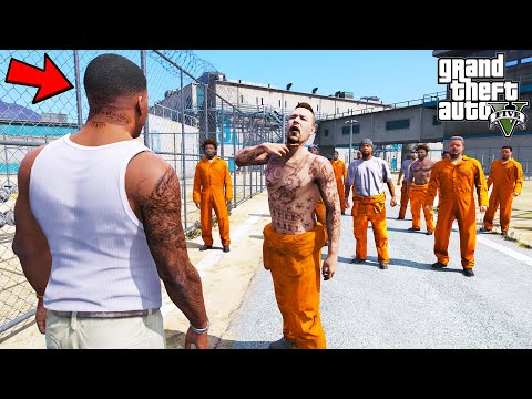 Franklin Got Stuck Alone In A Dangerous Jail In GTA 5 | SHINCHAN and CHOP