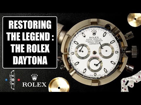 Restoring the Iconic Rolex Daytona Chronograph Watch !!! Rolex Daytona 116520 caliber 4130