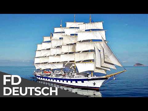 Royal Clipper: Kreuzfahrt unter Weißen Segeln | Mega-Kreuzfahrtschiffe | Free Documentary Deutsch