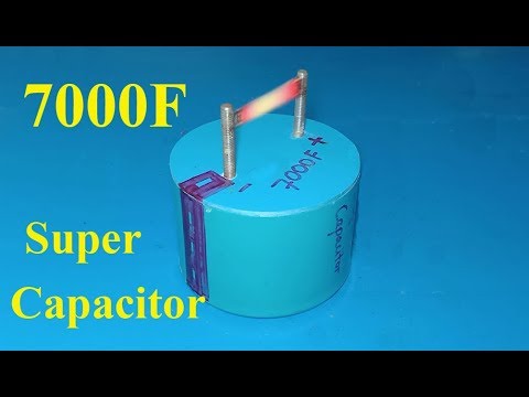 How To Make 7000F Ultra capacitor , DIY Homemade super capacitor from Aluminum foil
