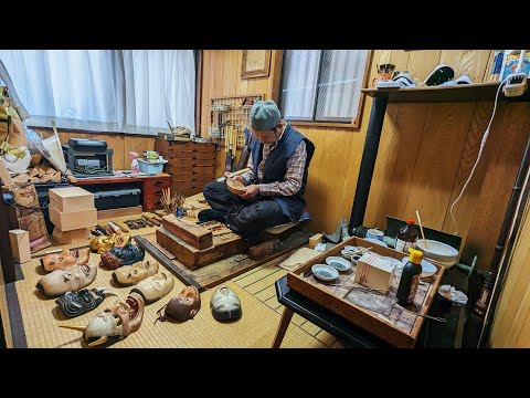 2,880時間かけて能面を製作するプロセス。50年以上能面を作り続けるベテラン能面師