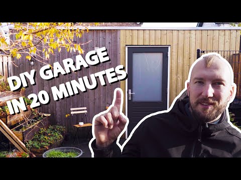 Building Garage for a Motorcycle | DIY | 50 hours in 20 minutes
