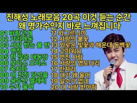 진해성 노래모음 20곡 이것 듣는 순간 왜 명가수인지 바로 느껴집니다