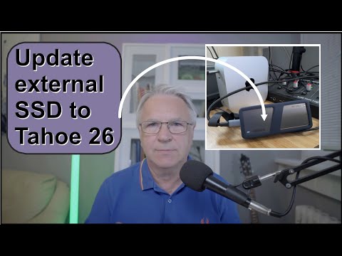 Update external SSD to MacOs Tahoe 26