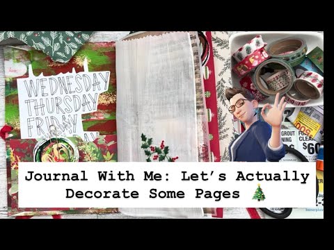 Journal With Me 📓 || 171 || Let's Actually Decorate Some Pages... #junkjournal #diy  #howto