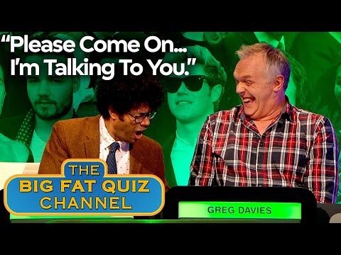 Greg Davies Loses It Over Richard Ayoade's Tears For Fears Impression | big Fat Quiz