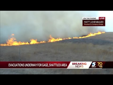 Wildfire causes Ellis County home to catch fire with resident trapped in basement