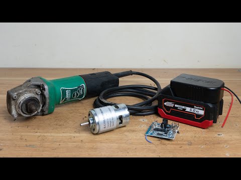 Cord To Cordless 20V Angle Grinder Conversion