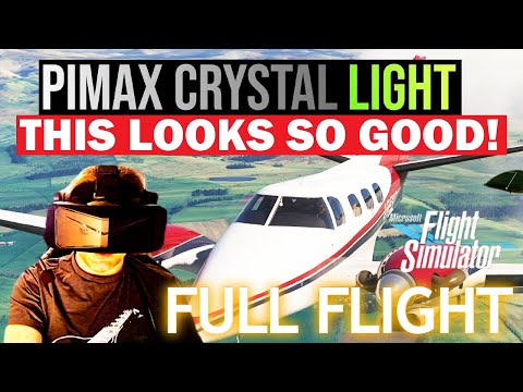 Pimax Crystal LIGHT 7 DAYS later.. I LOVE IT! MSFS FULL Flight UK-USA! RTX 4090 ULTRA VR SETTINGS