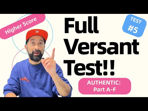FULL VERSANT TEST | Real Exam Practice (All Parts, Timed)