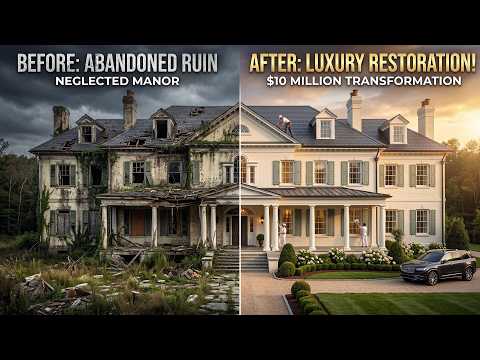 100 Workers Restore a Giant Abandoned Mansion | Full Transformation