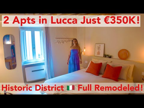 🇮🇹 2 Remodeled Apts for the Price of 1 in Lucca, Italy! | Luxury Investment in Tuscany Just €350K 🇮🇹