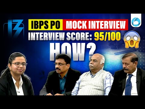 IBPS PO Mock Interview in English | How She Scored 95/100? 😱 | Expert Feedback and Analysis