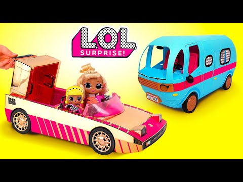 Unboxing L.O.L. Surprise || Amazing Glamper And Car For L.O.L. Cuties