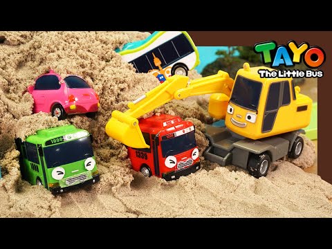 Im Sand begraben l Feuerwagen und Rettungsteam l Tayo der kleine Bus