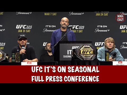 Полная запись пресс-конференции UFC IT’S ON Seasonal: Пэдди Пимблетт, Джастин Гейтджи, Аманда Нуньес