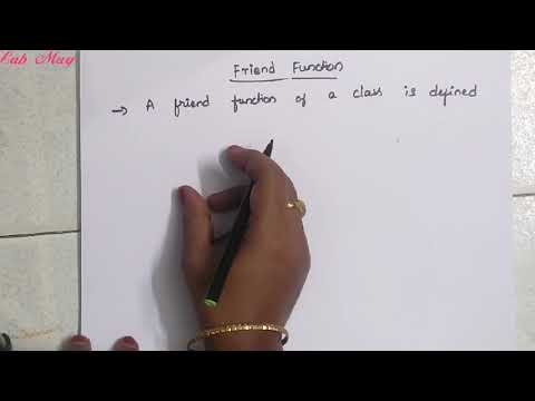 Friend function in C++|| C++ programming in telugu