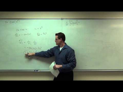 Calculus 1 Lecture 2.6:  Discussion of the Chain Rule for Derivatives of Functions