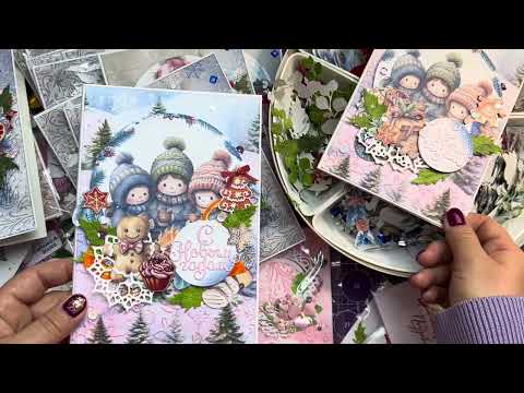 24 открытки😎 миссия - не доломать машинку 🤭👌🏻 израсходовала все розовые чернила 😍 про скрап🤗