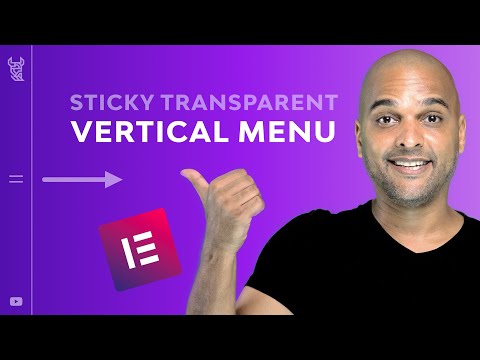 Sticky Vertical Menu Elementor Pro