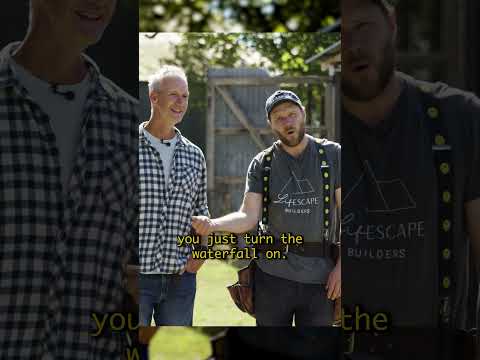 Zack Explains HIs Cold Plunge Waterfall #TinyHouse #TinyLiving #ColdPlunge