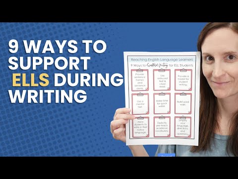 How to modify your writing lessons for English Language Learners / ESOL Strategies