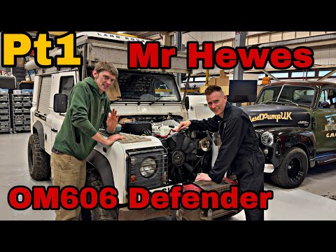 MR HEWES Mercedes OM606 into Landrover Defender Engine Swap by Dieselpumpuk Part 1