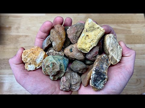 I Cut Open 20 Agate Gemstones from Australia! Lapidary Cutting & Polishing