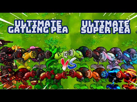 PvZ1 Fusion 3.1 Challenges!!! Team ULTIMATE GATLING PEA Vs Team ULTIMATE SUPER PEA | Who Will Win???